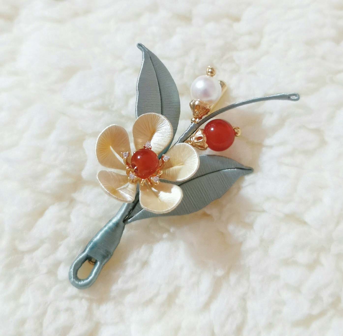 Floret Handmade Brooch-Silk Brooch(Chanhua)