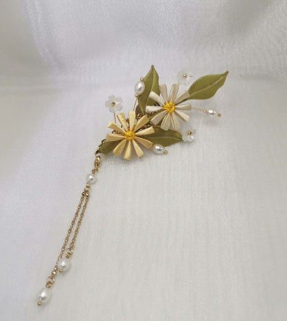 Daisy Handmade Brooch-Silk Brooch(Chanhua)