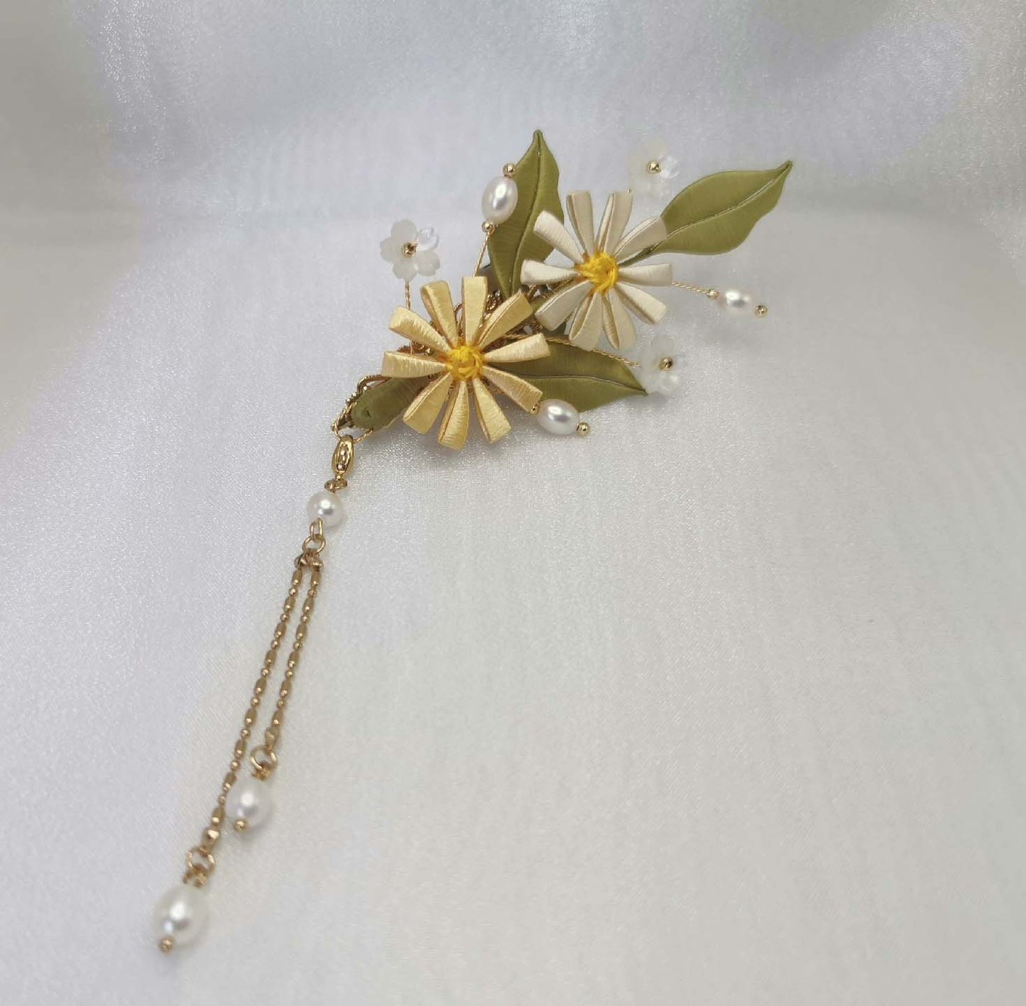 Daisy Handmade Brooch-Silk Brooch(Chanhua)