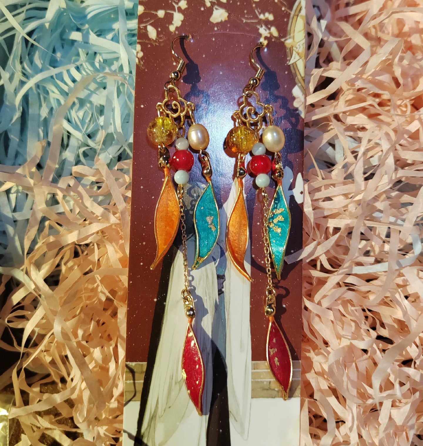 Exotic Handmade Earrings - Silk Earrings(Ronghua)