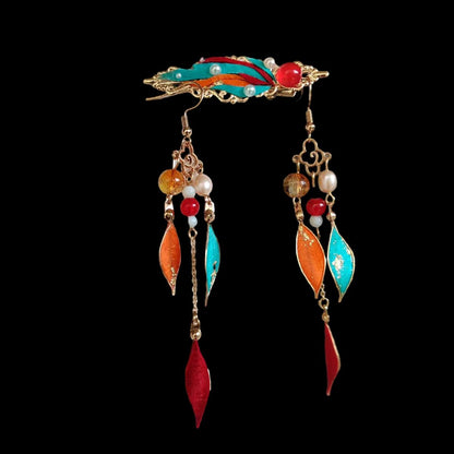 Exotic Handmade Earrings - Silk Earrings(Ronghua)