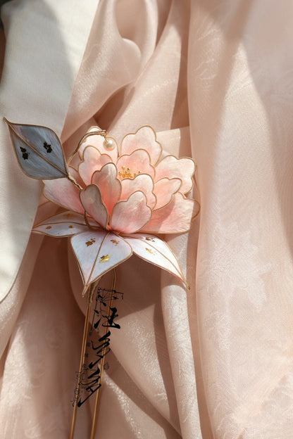 Peony Bespoke Brooch - Silk Flower Brooch(Ronghua)