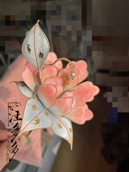 Peony Bespoke Brooch - Silk Flower Brooch(Ronghua)