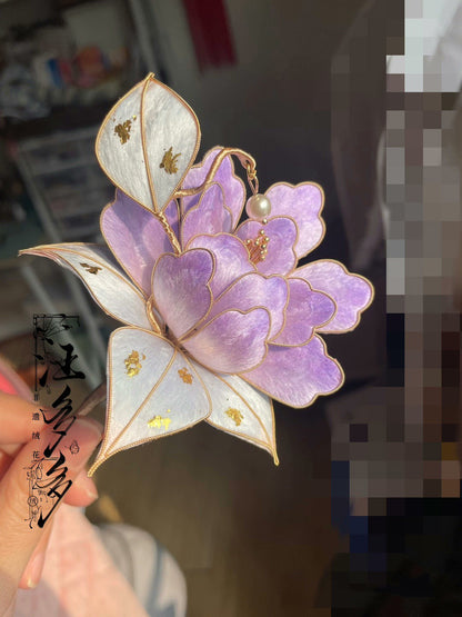 Peony Bespoke Brooch - Silk Flower Brooch(Ronghua)