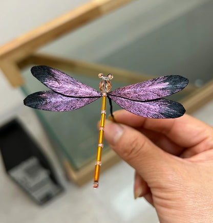 Dragonfly Bespoke Hairpin - Silk Hairdress(Ronghua)