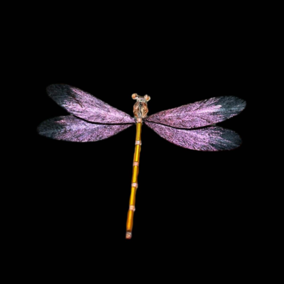 Dragonfly Bespoke Hairpin - Silk Hairdress(Ronghua)