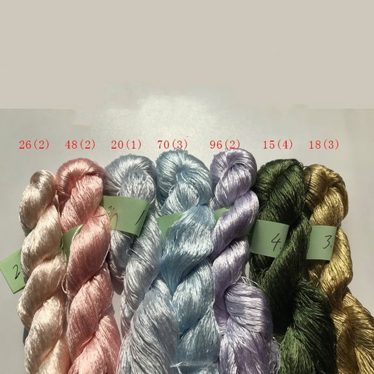 400m Suzhou Embroidery Mulberry Silk Thread(^莫兰迪7色B  400m*7)