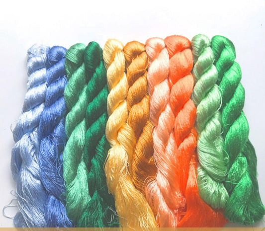 400m Suzhou Embroidery Mulberry Silk Thread(^set08  400m*10)