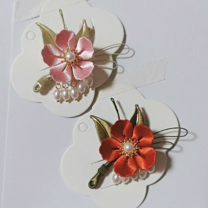 Little Flower Handmade Brooch - Silk Brooch(Chanhua)