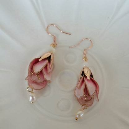 Bud Bespoke Earrings - Silk Earrings(Ronghua)