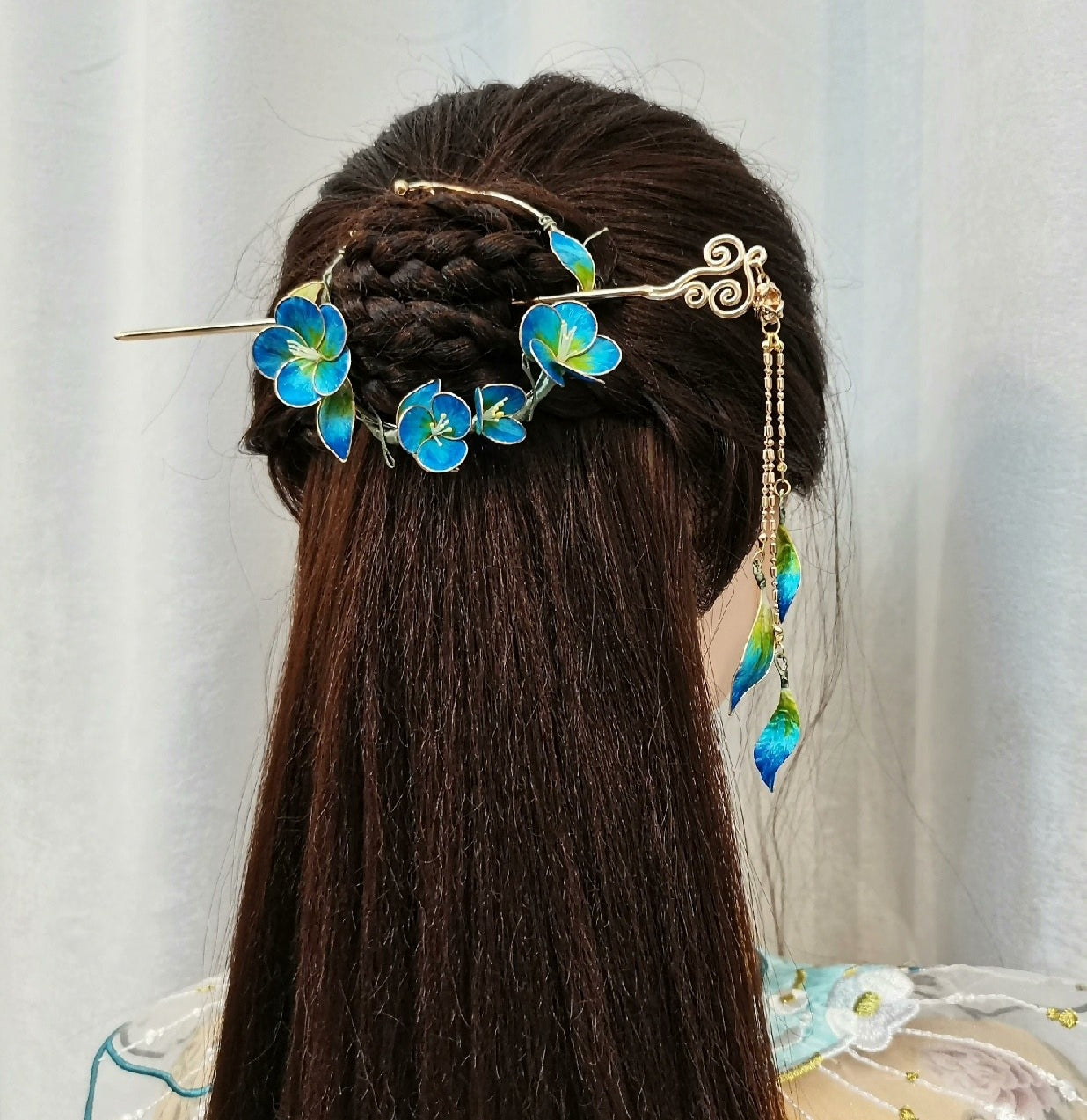 Plum Blossom Bespoke Hairpin - Silk Hairpin(Ronghua)