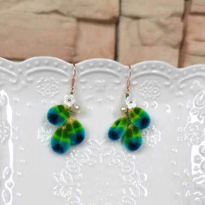 Qianli Jiangshan Bespoke Earrings - Silk Earrings(Ronghua)