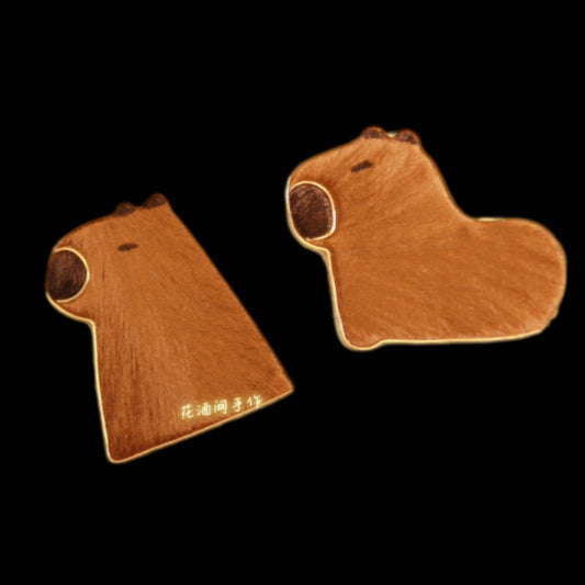 Capybara Bespoke Brooch - Silk Brooch(Ronghua)