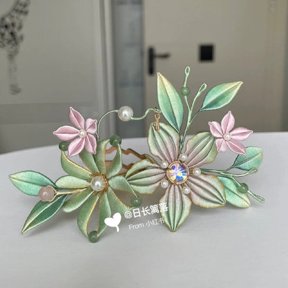 Flower Bespoke Hair Crown - Silk Hair Crown(Chanhua)