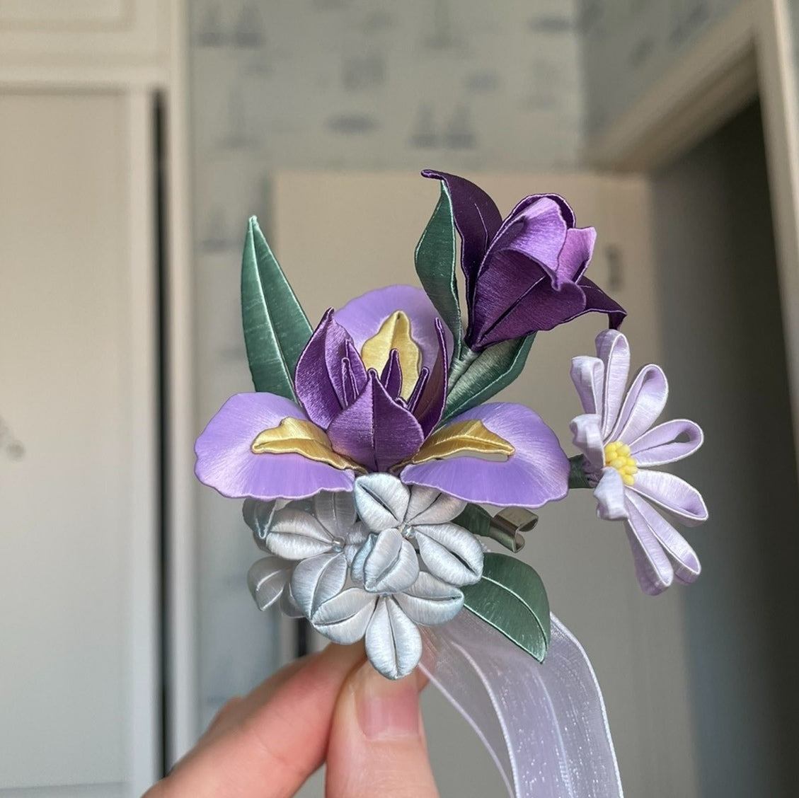 Iris Bespoke Corsage - Silk Corsage(Chanhua)