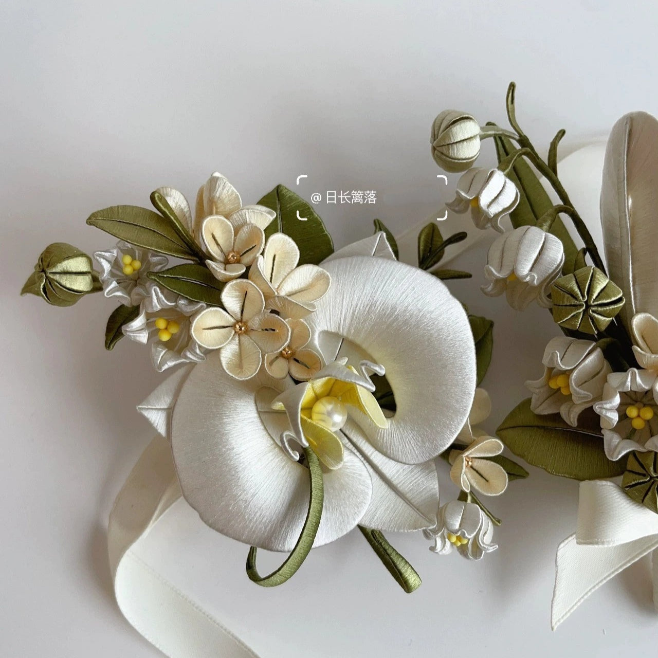 Tulip and Phalaenopsis Bespoke Corsage - Silk Corsage(Chanhua)