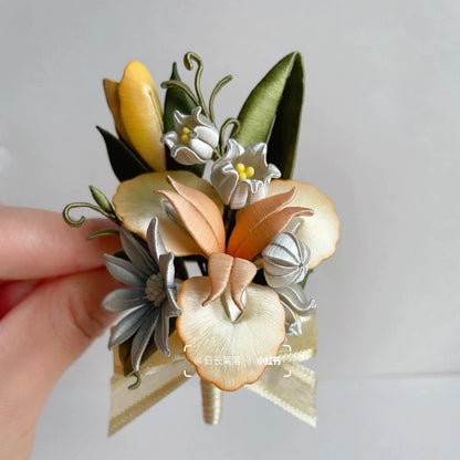 Bouquet Bespoke Corsage - Silk Corsage(Chanhua)