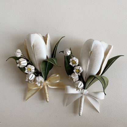 Tulip Bespoke Corsage - Silk Corsage(Chanhua)