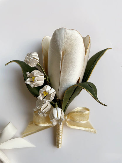 Tulip Bespoke Corsage - Silk Corsage(Chanhua)