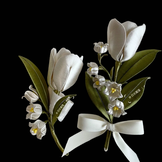 Tulip Bespoke Corsage - Silk Corsage(Chanhua)