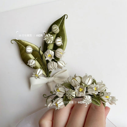 Bell Orchid Bespoke Corsage - Silk Corsage(Chanhua)