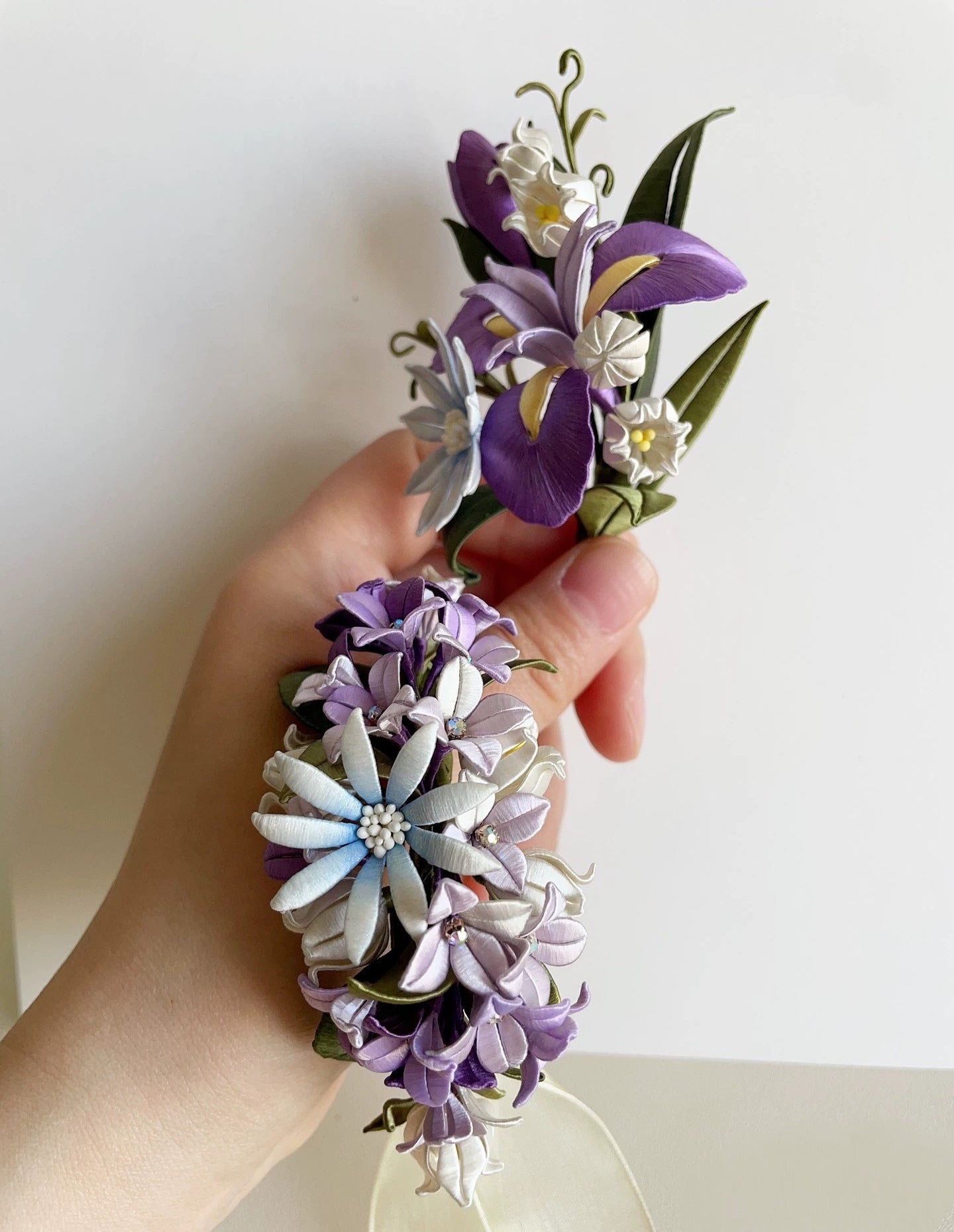 Bouquet Bespoke Wrist Flower - Silk Wrist Flower(Chanhua)