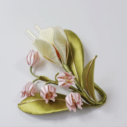 Tulip Bespoke Hairpin - Silk Hairpin(Chanhua)