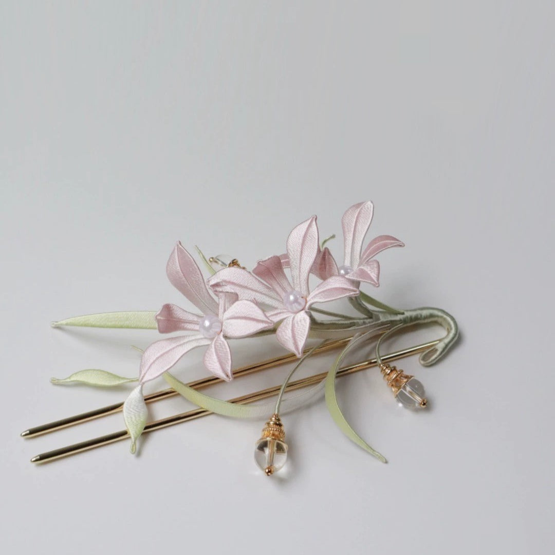 Orchid Bespoke Hairpin - Silk Hairpin(Chanhua)