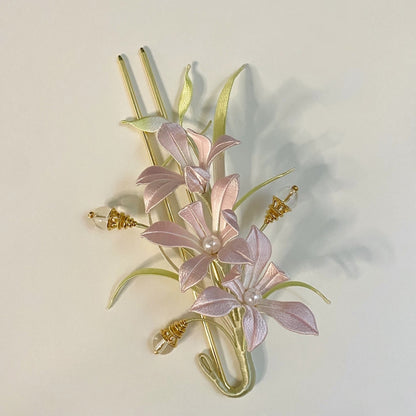 Orchid Bespoke Hairpin - Silk Hairpin(Chanhua)