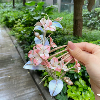 Bougainvillea Bespoke Hairpin - Silk Hairpin(Chanhua)