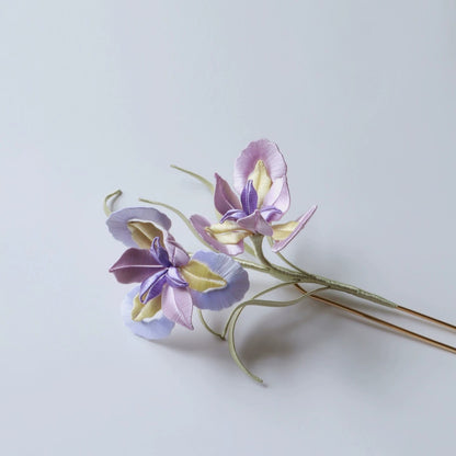 Iris Bespoke Hairpin - Silk Hairpin(Chanhua)