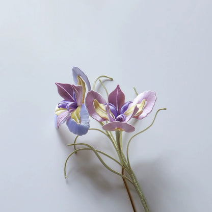 Iris Bespoke Hairpin - Silk Hairpin(Chanhua)