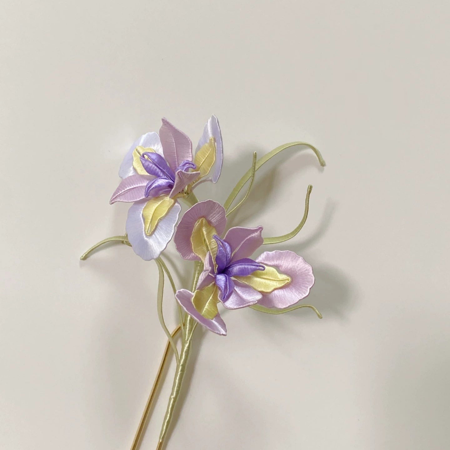 Iris Bespoke Hairpin - Silk Hairpin(Chanhua)