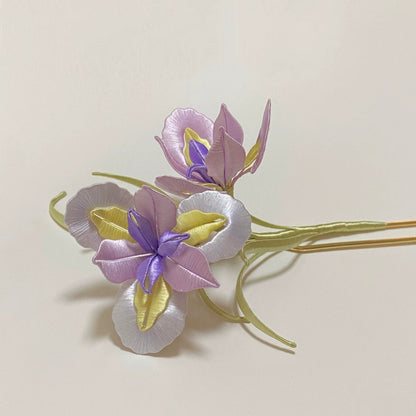 Iris Bespoke Hairpin - Silk Hairpin(Chanhua)