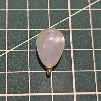 5 Pieces HB003 DIY Craft Supply: Pearlescent Mermaid Tear Drop Charms for Hanfu, Hairpin, Earring & Necklace Making