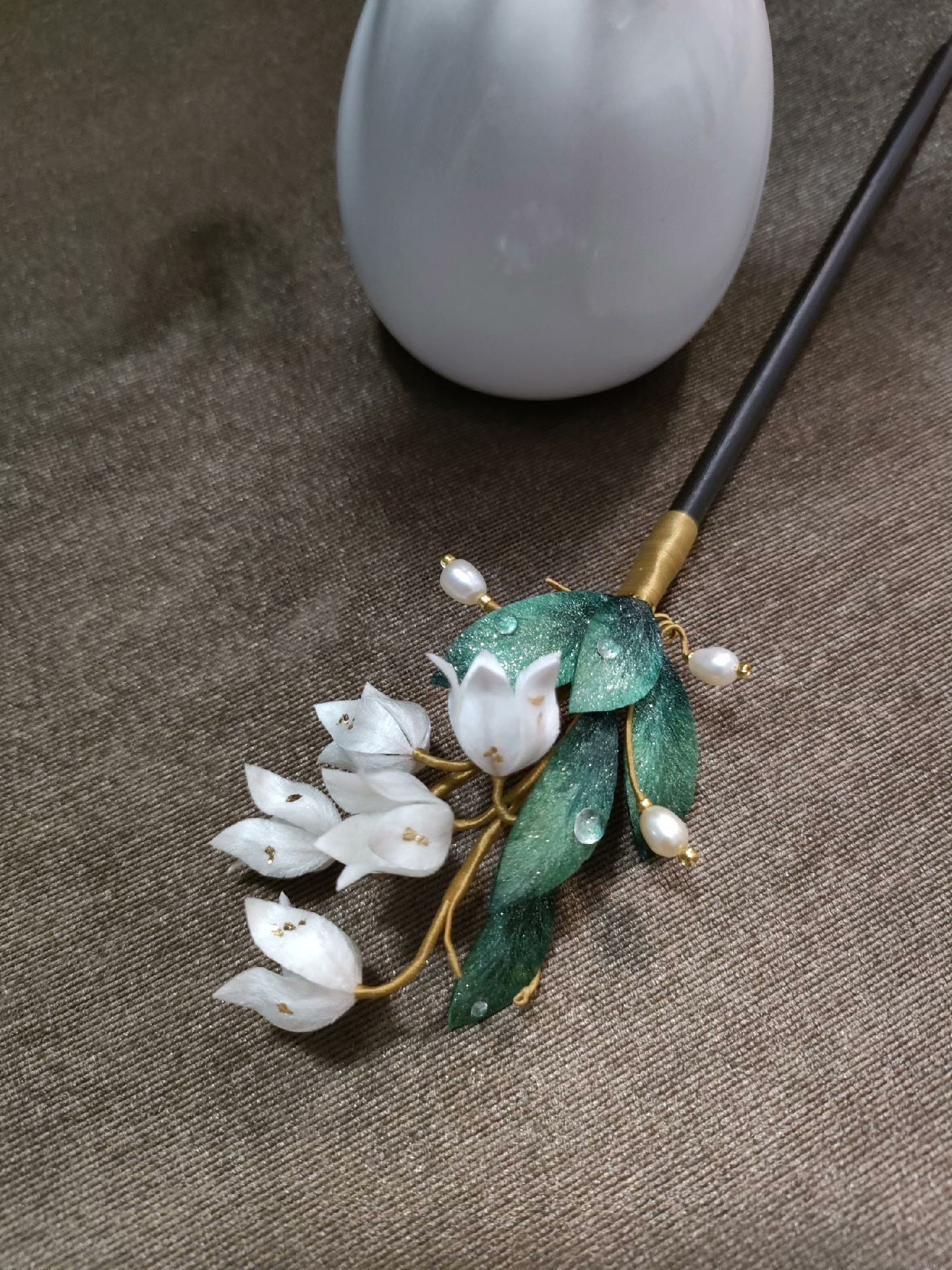 Handmade Ronghua Lily of the Valley Hairpin - Wedding & Daily