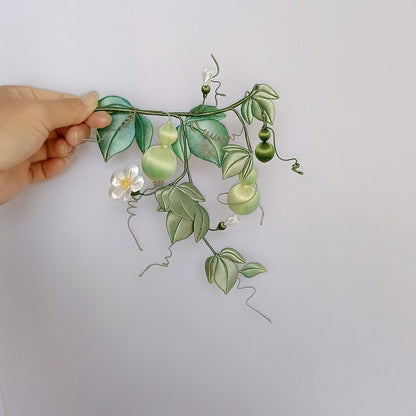 Handmade Thread-Wrapped Gourd Decor - Luxury Chanhua Vine Art Piece