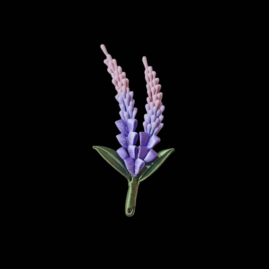 Handmade Chanhua Sage Brooch - Ombre Flower Brooch