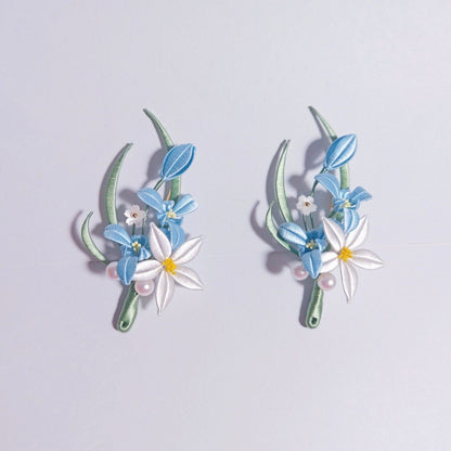 Chanhua Handmade Flower Brooch - Iris or Orchid