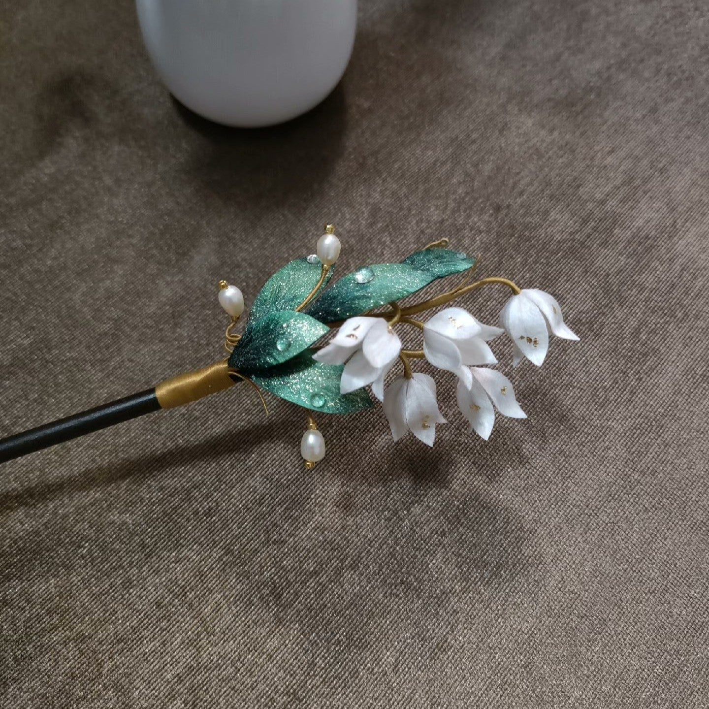 Handmade Ronghua Lily of the Valley Hairpin - Wedding & Daily