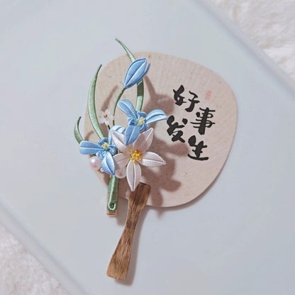 Chanhua Handmade Flower Brooch - Iris or Orchid