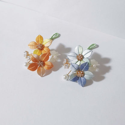 Shijing Handmade Chanhua Flower Brooch - Daily, Wedding & Banquet