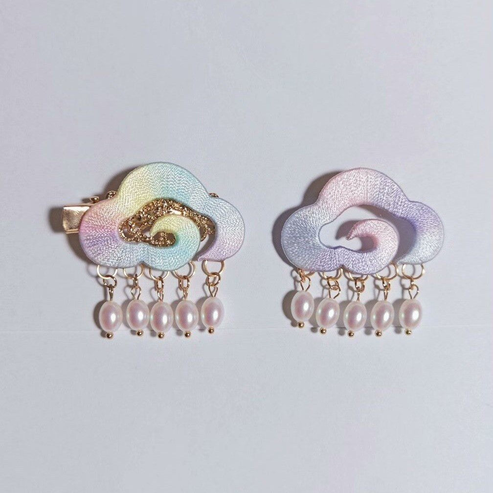 Handmade Chanhua Cloud Hair Clip - Daily, Wedding & Banquet