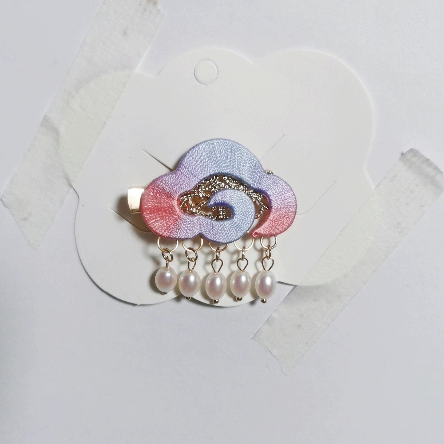 Handmade Chanhua Cloud Hair Clip - Daily, Wedding & Banquet