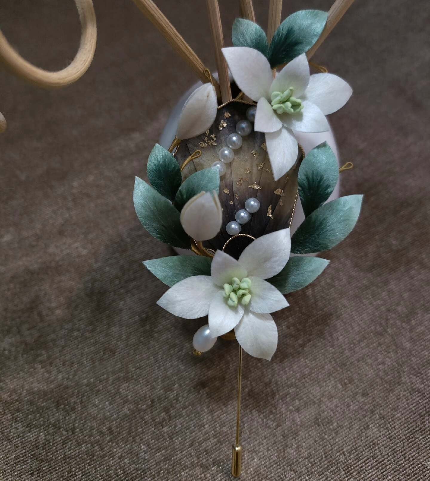 Handmade Ronghua Orchid Brooch - Wedding & Daily