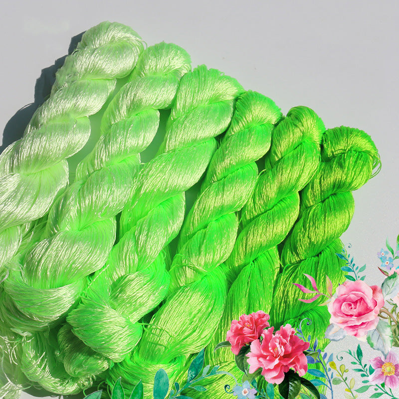 400m Suzhou Embroidery Mulberry Silk Thread(^special green01)