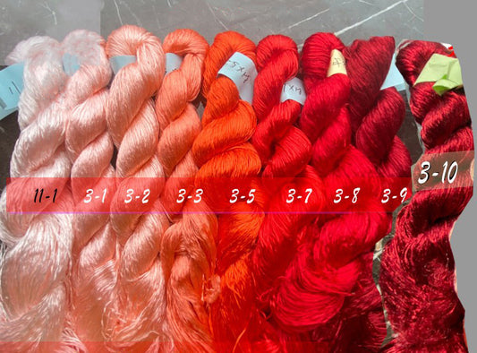 400m Suzhou Embroidery Monofilament Untwisted Mulberry Silk Thread(set03)