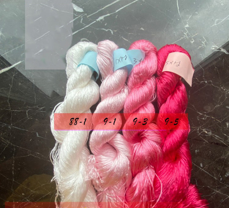 400m Suzhou Embroidery Monofilament Untwisted Mulberry Silk Thread(set09)