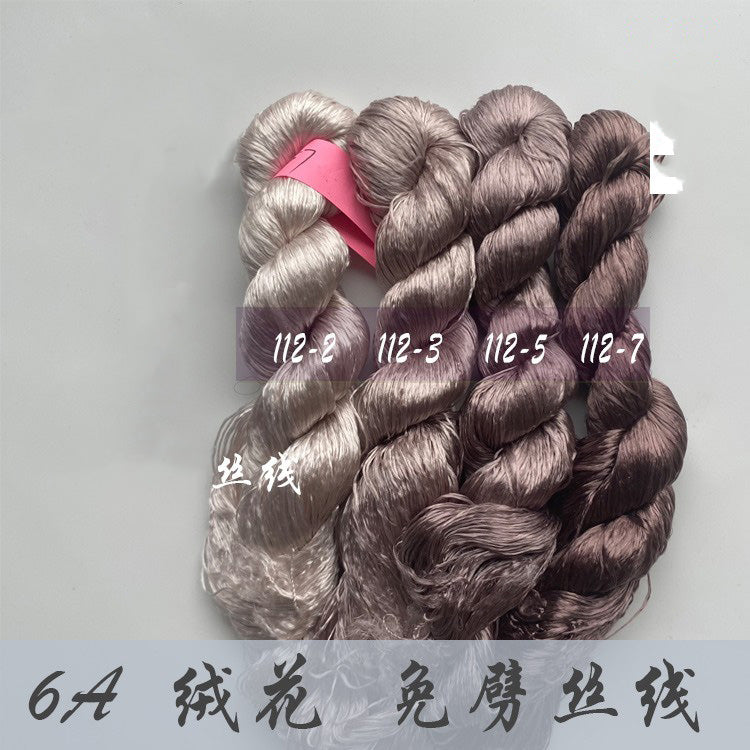 400m Suzhou Embroidery Monofilament Untwisted Mulberry Silk Thread(set112)