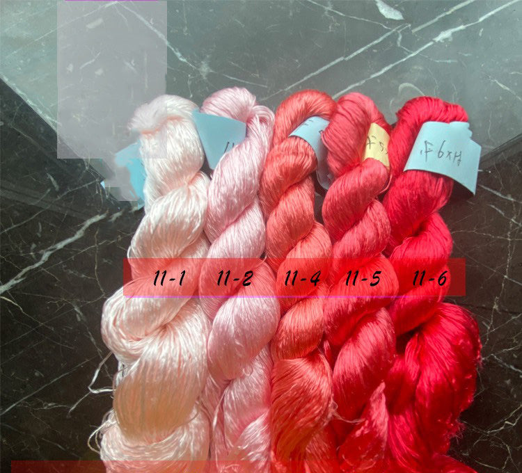 400m Suzhou Embroidery Monofilament Untwisted Mulberry Silk Thread(set11)